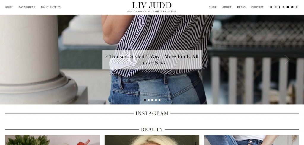 Página de Liv Judd