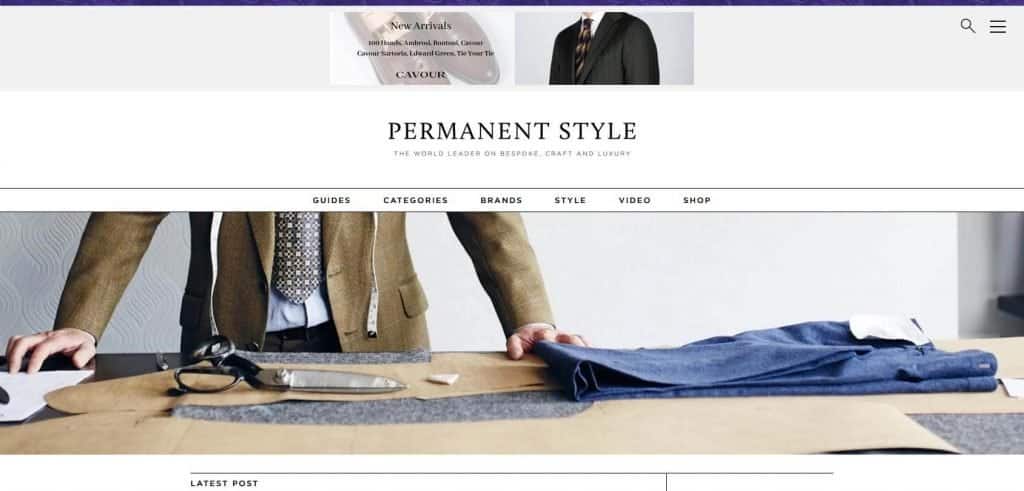 Página web de Permanent Style