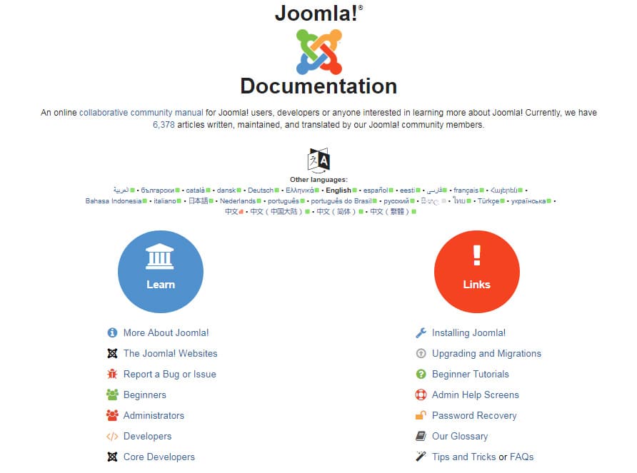 Documentación de Joomla